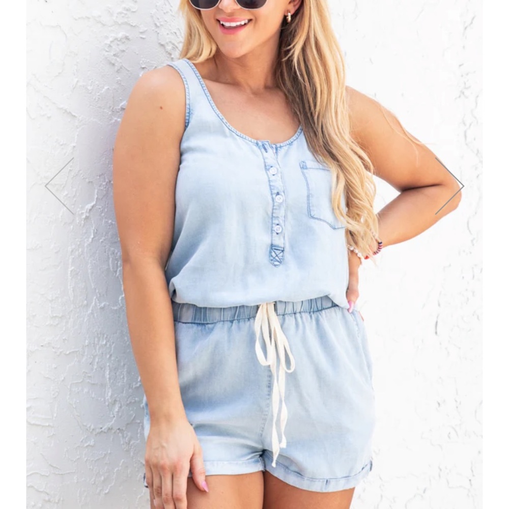 Pink Lily Romper